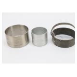 Vintage Biscuit Cookie Cutters, Set Of 3- Steel An