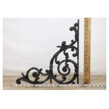 17" Ornate Cast Iron Bracket, For Sign Or Use Your