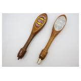 2 Wooden Beer Taps, Hales Celebration Porter And P