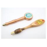 2 Wooden Beer Taps, Chinook Copper, O