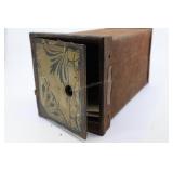 Vintage Postage Box With Art Deco Graphics, Steel
