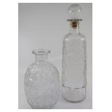 Pair Vintage Decanter Bottles