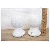 2 Architectural Salvage Ball Top Finials, 4.5" X 7