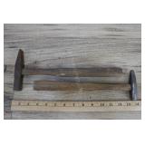 Pair Of Vintage Upholstery & Welding Hammers
