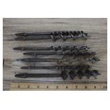 7 Antique Auger Bits