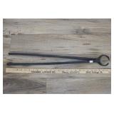 Pair Hand Forged Blacksmith Tongs, 26" L, Pinchers