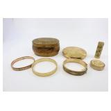 Vintage Compacts; Elgin American, Cameo. Engraved