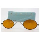 Antique Civil War Era Frosted Amber Sharpshooter S