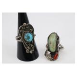 2 Rings, Turquoise(makers Mark, Non Magnetic), Tur