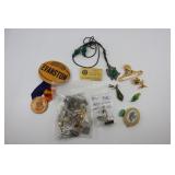 Assorted Junk Drawer; Vintage Evanston Football Pi