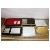 Assorted Display Trays And Mirrors,