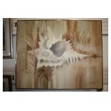 1980s Abstract Shell Painting By Lee Reynolds, Fra