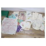 Vintage Forget Me Not Box, Napkins/handkerchief, G