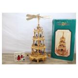 Four-tier Windmill, Wooden, In Box, New Candles, L