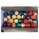 27 Billiard Balls, No 8 Or 12 Balls