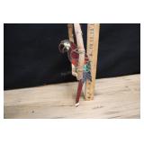 Stained Glass Macaw On Perch