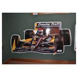 miller genuine draft tin sign, formula one race cr