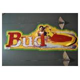 bud jetski tin sign.
