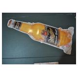 Miller Genuine Draft Bottle Tin Sign.