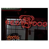 red dog neon sign.