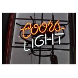 Coors Light Neon Sign.