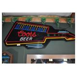 coors beer quitar lighted sign.