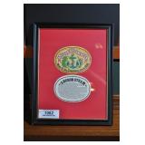 framed anchor steam beer labels