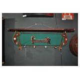 billiards coat and hat rack