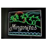 Margaritas Neo Sign, 48"x36", Cracked Corners,