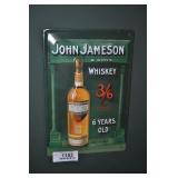 John jameson whiskey tin sign.