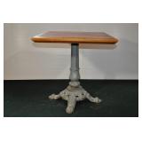 Ornate Cast Iron Table Base(28"t) + Top (27x30)