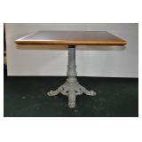 Ornate Cast Iron Table Base(28"t) + Top (36x36)
