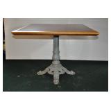 Ornate Cast Iron Table Base(28"t) + Top (36x36)