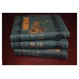 3 books, poetic works of Burns, Byron, Moore