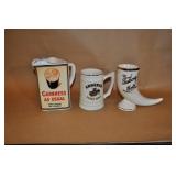 3 Porcelain Pitchers, Guinness, Andeker, Tuborg