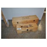 2 Wine Boxes, One Hinge Loose.