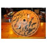 Asian Umbrella, Painted Cranes.