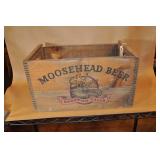 Moosehead Beer Wood Crate