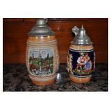 2 Beer Steins, Handgemalt(handpainted), Gerz
