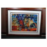 Leroy Neiman Irish American Bar Serigraph