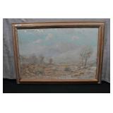 Angel Espoy Desert Scene Pianting