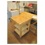 Rolling Kitchen Island Butchers Block