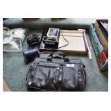 Misc Office Supplies, Brief Case, Paper Cutter