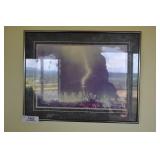 Framed Photgraph Of Seattle Lightning Strike