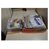 scrapbook Craft assort., paper, plastic sheets,