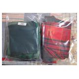 Green & Red Table Covers & Napkins