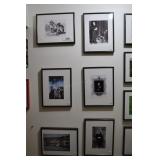 6 Framed Irish Prints And Photos, Castle, Poets,