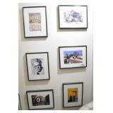 6 Framed Irish Photos, Stone Wall, Good Kegs.