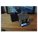Log Cabin Bookends.