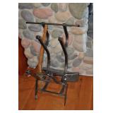 Fireplace Wood Rack, Heavy Duty Steel. W/broom
